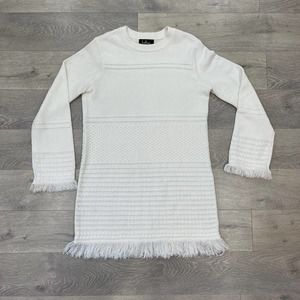Lulu’s Ambitious Attitude cable knit sweater dress creme size M
